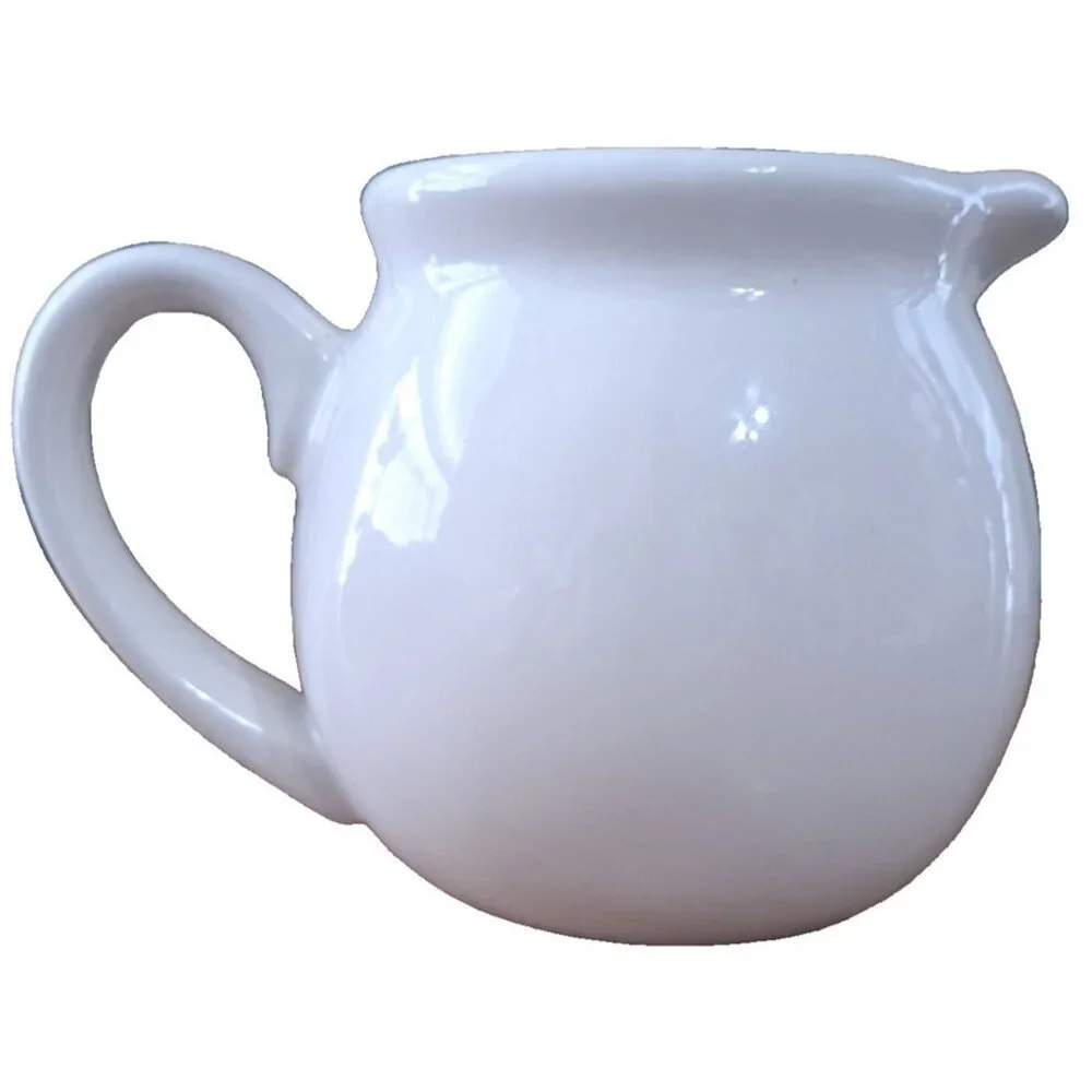 Rae Dunn Artisan Collections White Ceramic CREAM Creamer Pitcher Farmhouse